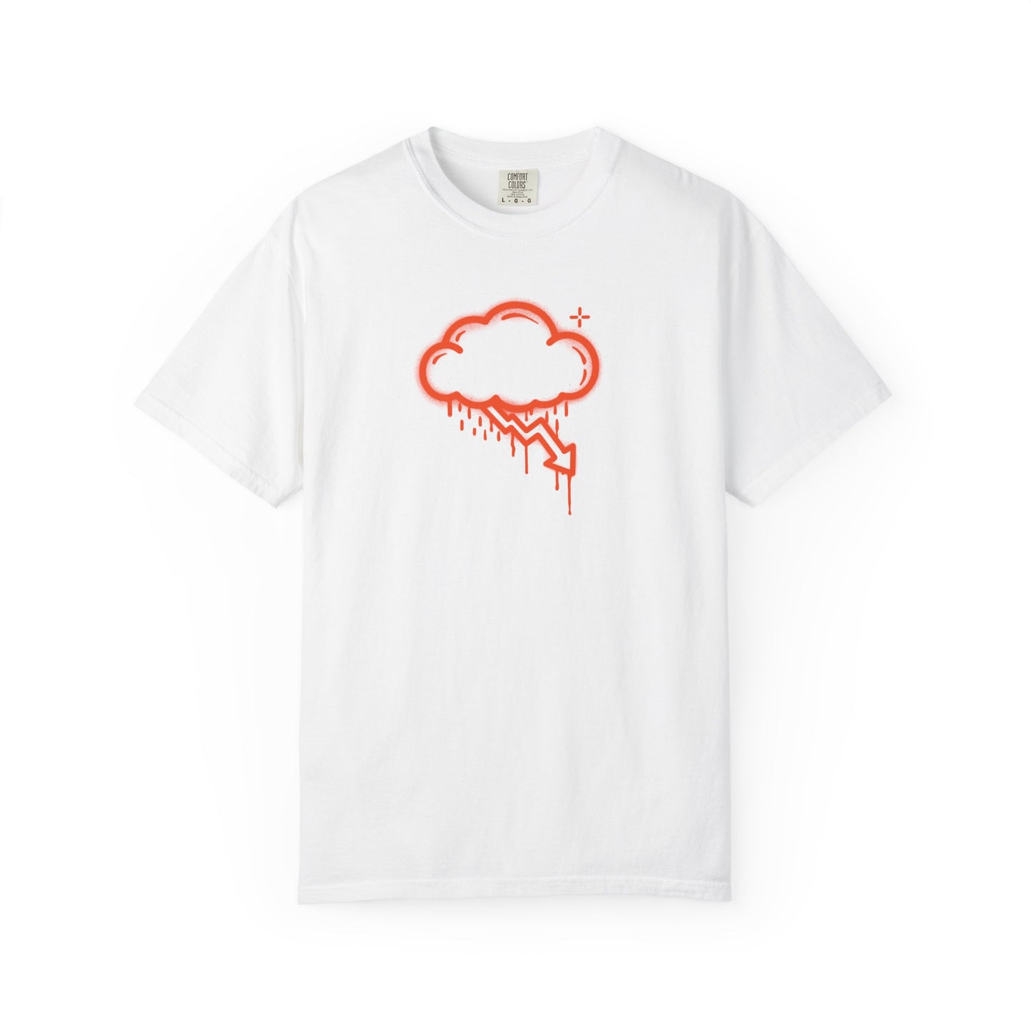Orange Graffiti Crash Cloud Tee (7 Colors)