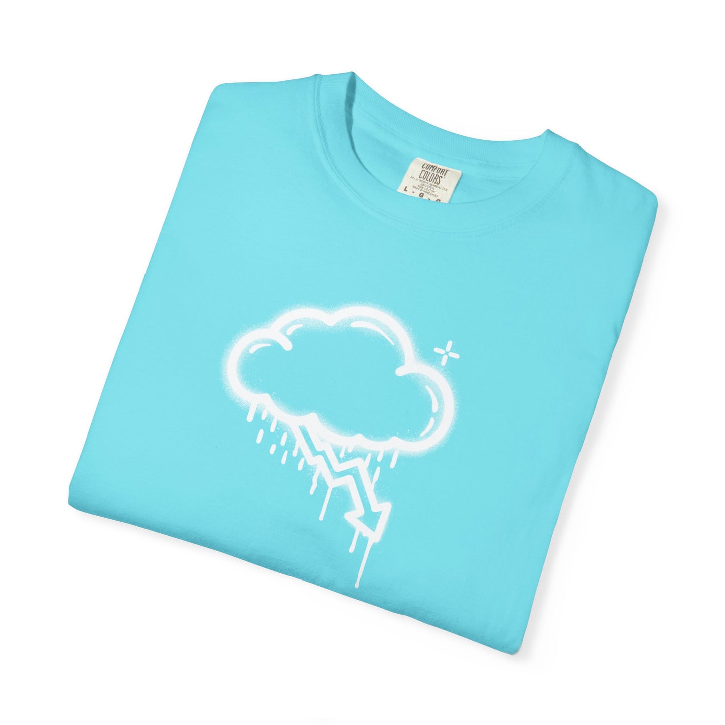 White Graffiti Crash Cloud Tee (6 Colors)