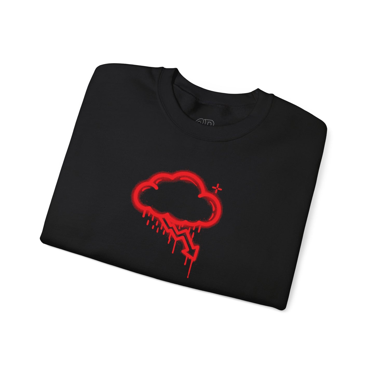 Red Graffiti Crash Cloud Crewneck (9 Colors)
