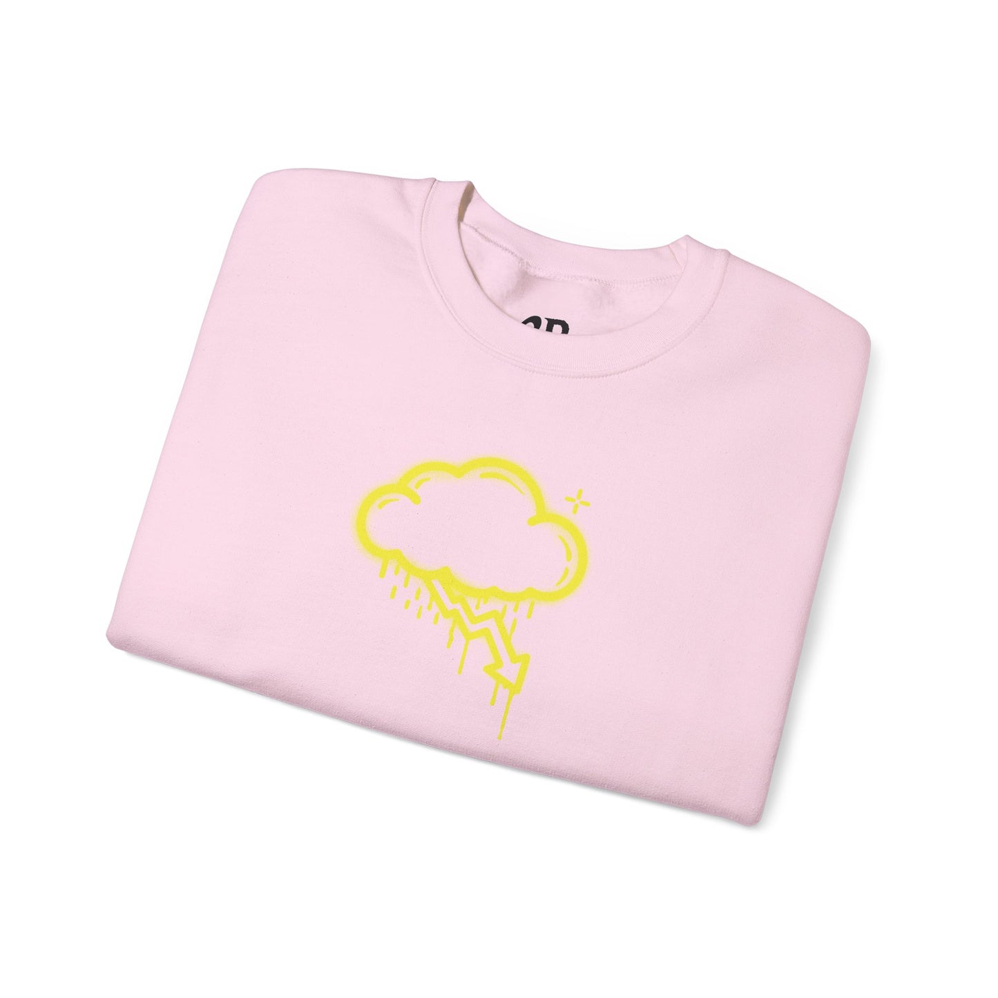 Yellow Graffiti Crash Cloud Crewneck (9 Colors)