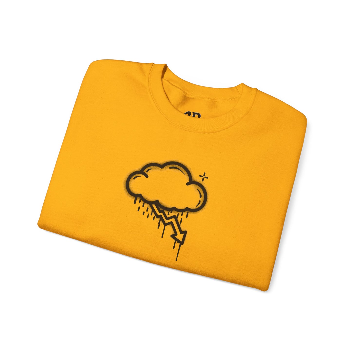 Black Graffiti Crash Cloud Crewneck (8 Colors)