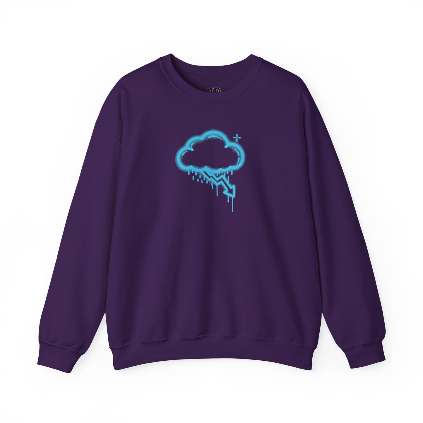 Blue Graffiti Crash Cloud Crewneck (9 Colors)