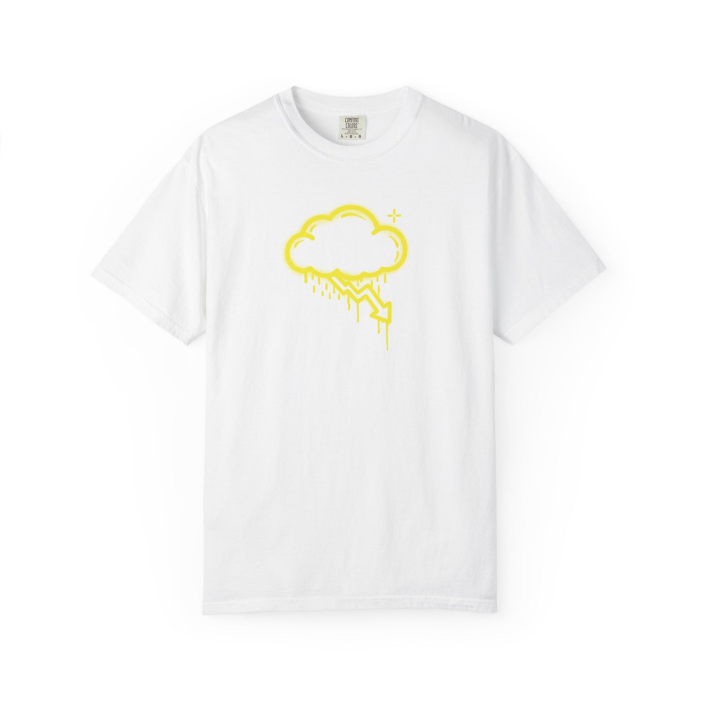 Yellow Graffiti Crash Cloud Tee (7 Colors)