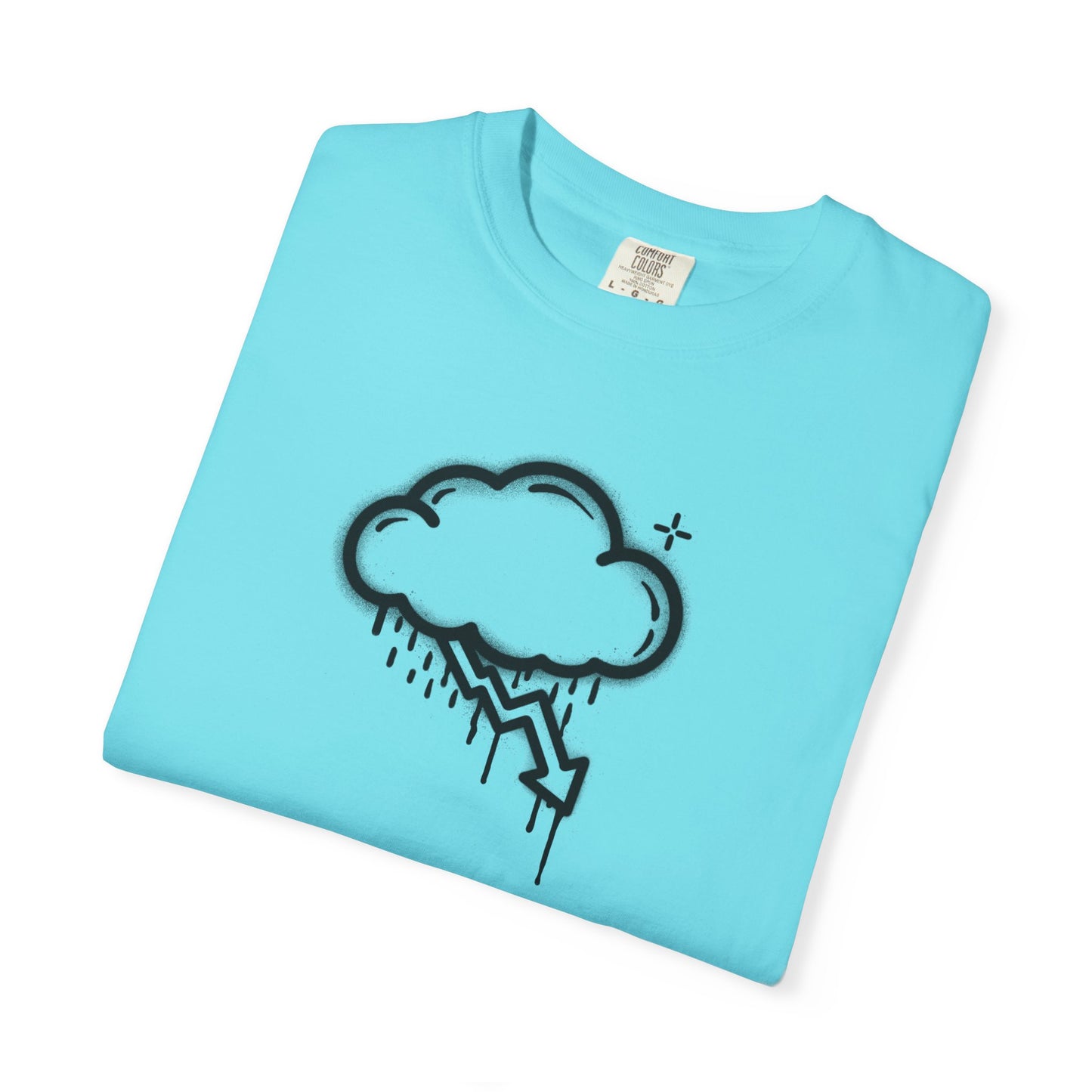 Black Graffiti Crash Cloud Tee (6 Colors)
