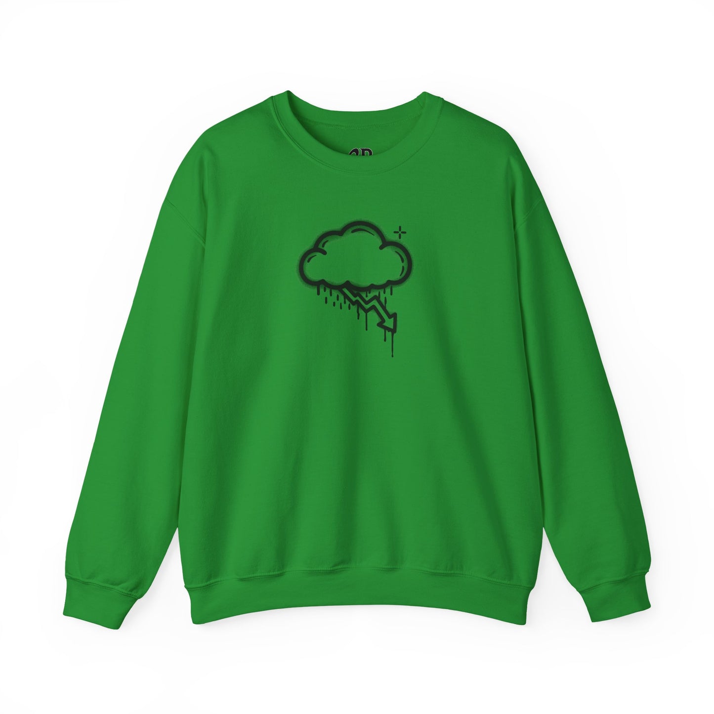 Black Graffiti Crash Cloud Crewneck (8 Colors)