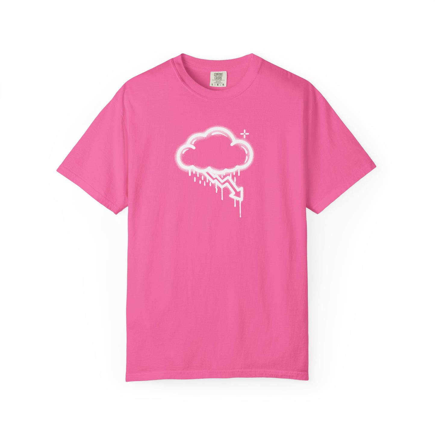 White Graffiti Crash Cloud Tee (6 Colors)