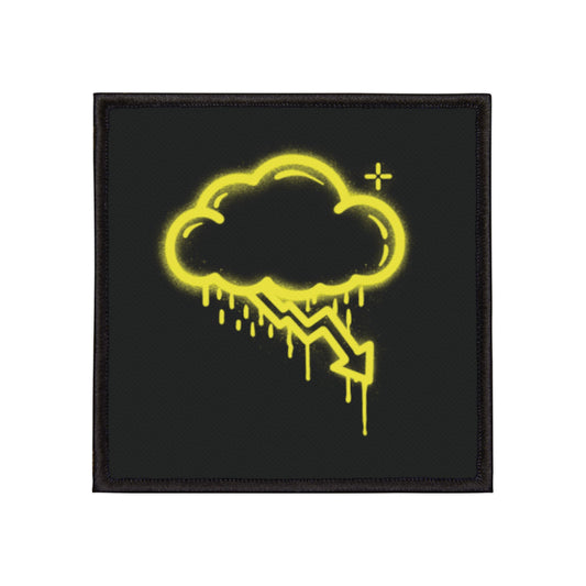 Yellow Graffiti Crash Cloud Patch