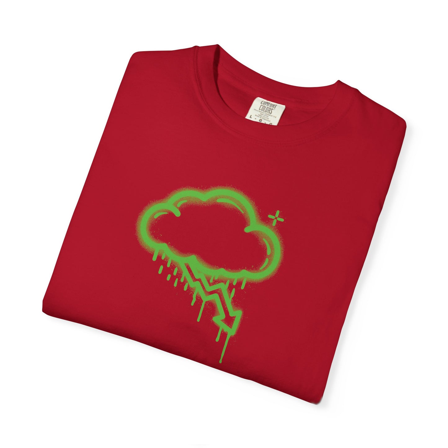 Green Graffiti Crash Cloud Tee (6 Colors)