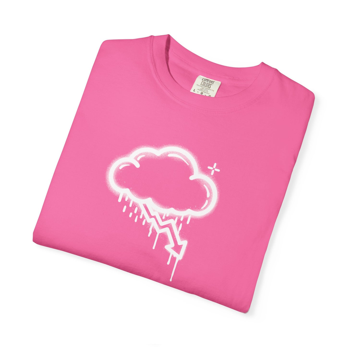 White Graffiti Crash Cloud Tee (6 Colors)