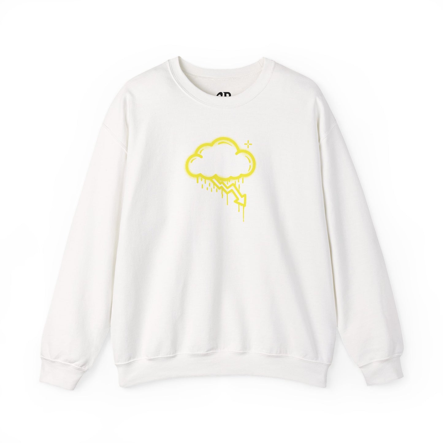 Yellow Graffiti Crash Cloud Crewneck (9 Colors)