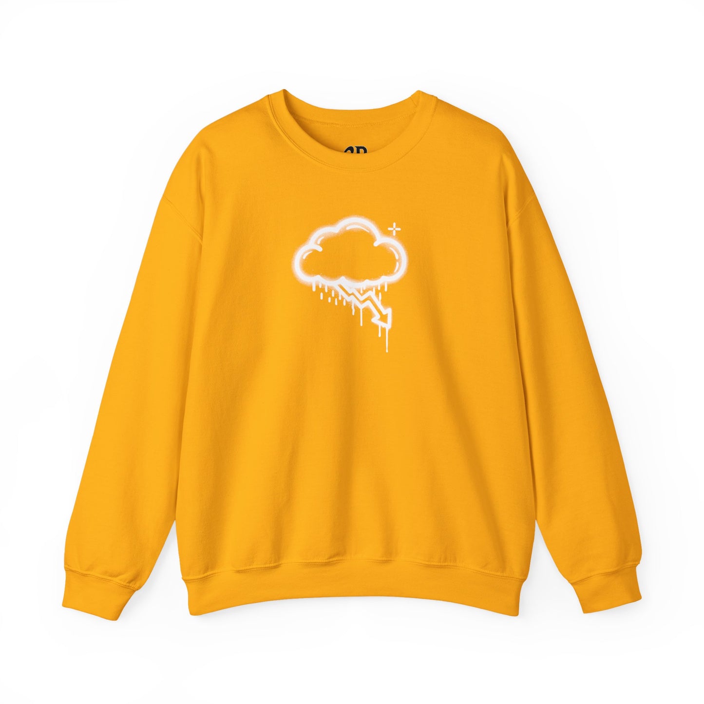 White Graffiti Crash Cloud Crewneck (8 Colors)