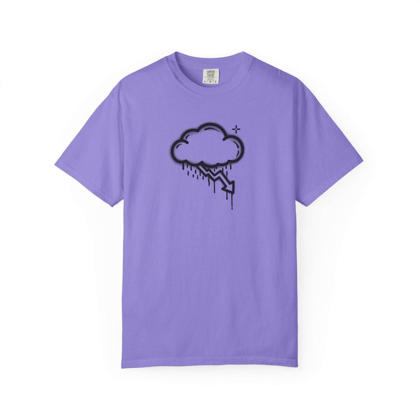 Black Graffiti Crash Cloud Tee (6 Colors)