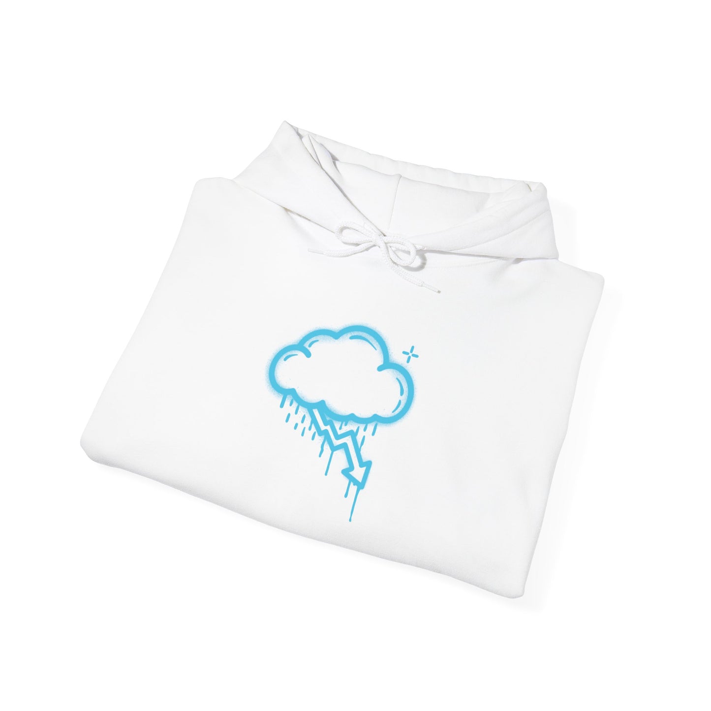 Blue Graffiti Crash Cloud Hoodie (9 Colors)