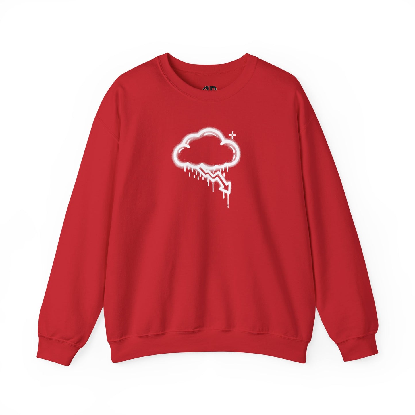 White Graffiti Crash Cloud Crewneck (8 Colors)