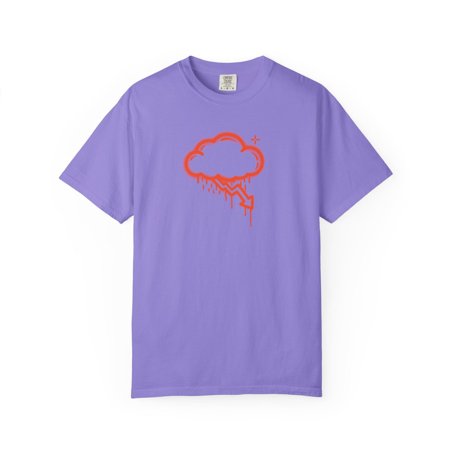 Orange Graffiti Crash Cloud Tee (7 Colors)