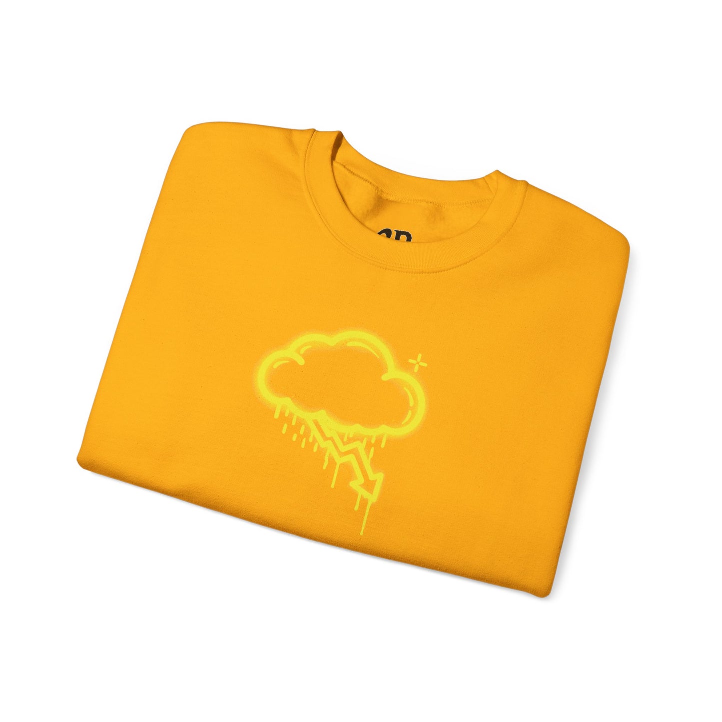 Yellow Graffiti Crash Cloud Crewneck (9 Colors)