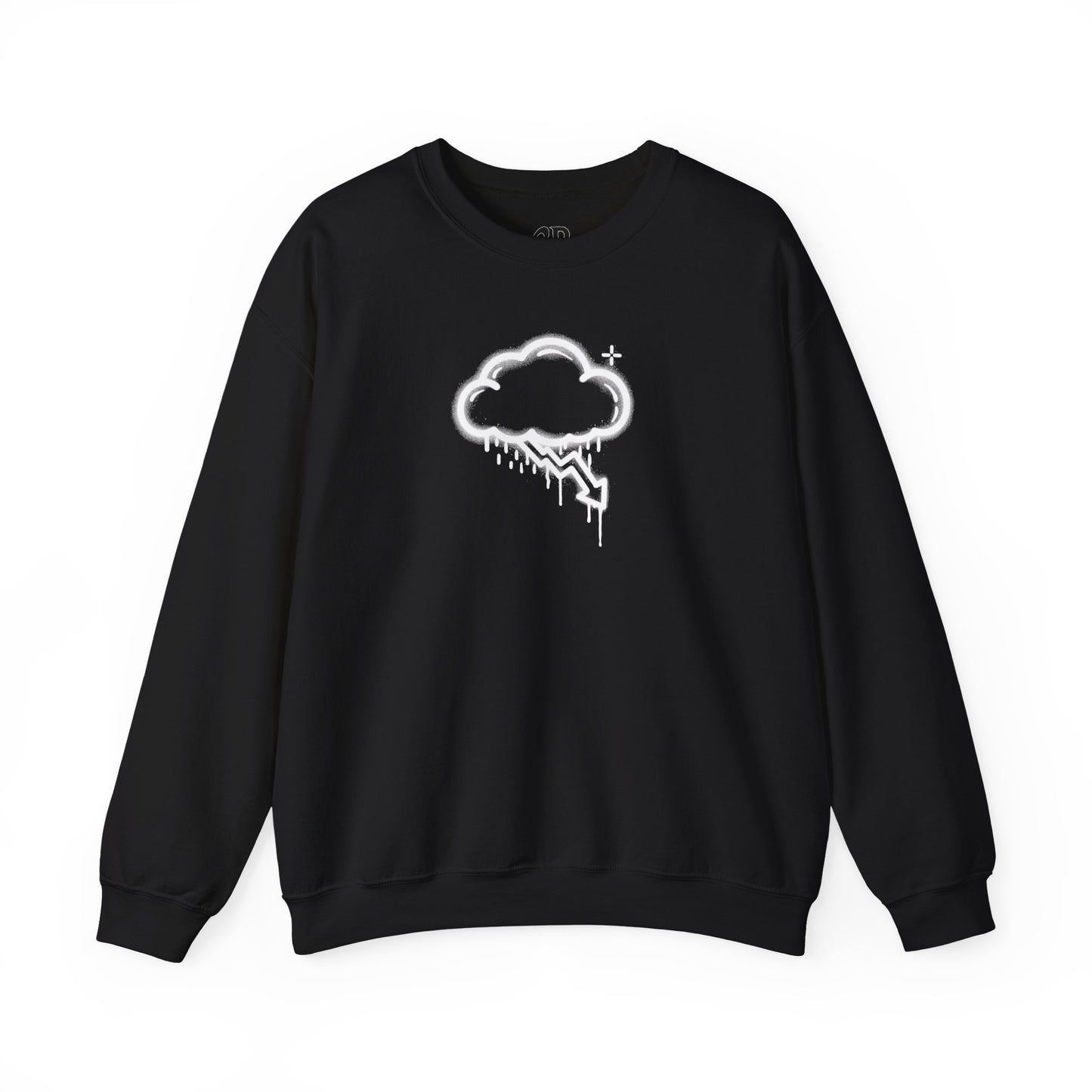 White Graffiti Crash Cloud Crewneck (8 Colors)