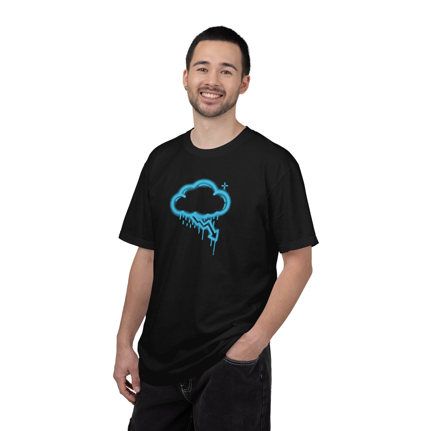 Blue Graffiti Crash Cloud Tee (6 Colors)