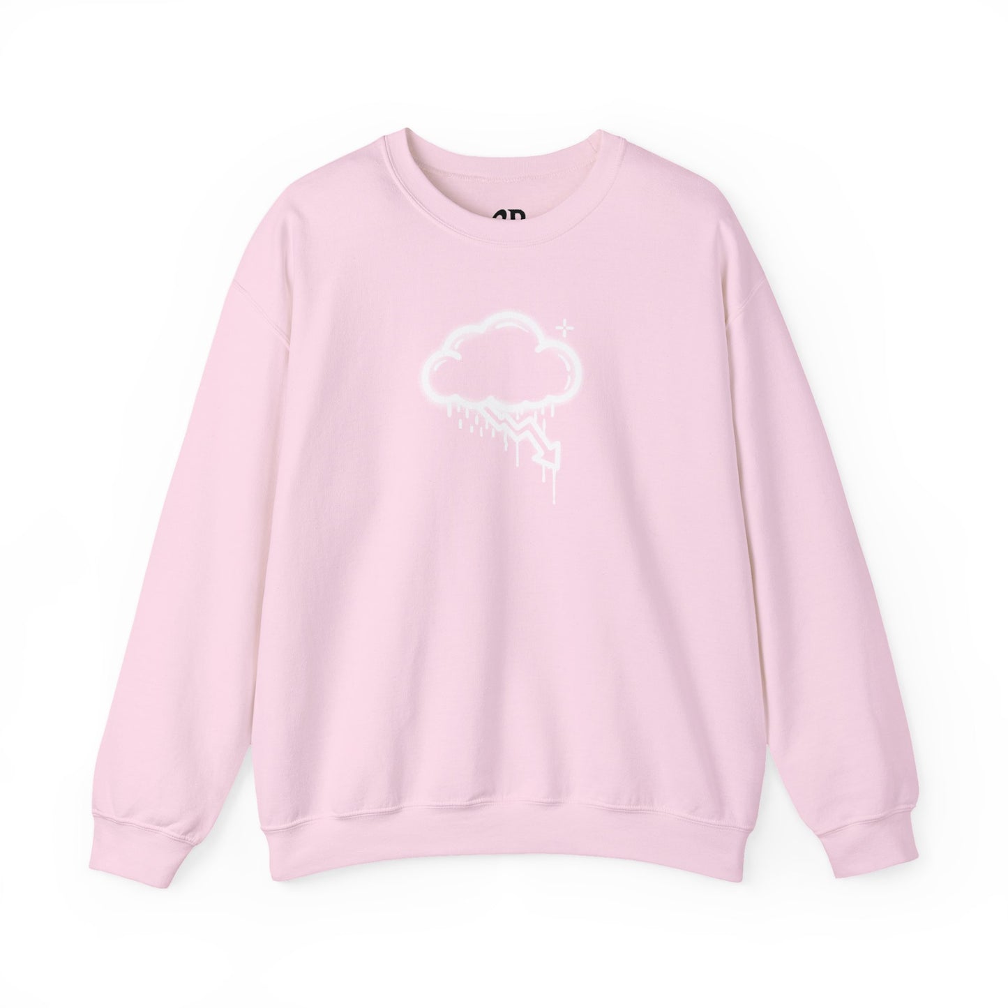 White Graffiti Crash Cloud Crewneck (8 Colors)