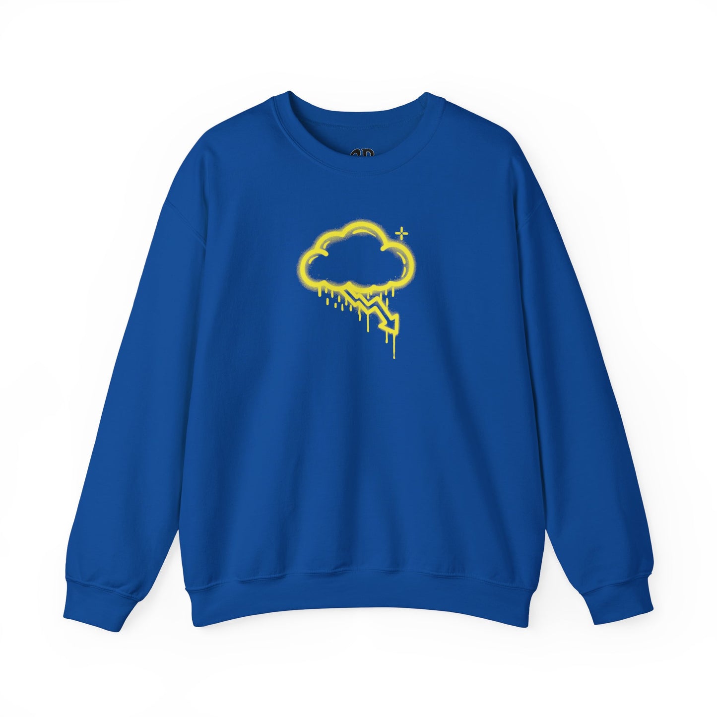 Yellow Graffiti Crash Cloud Crewneck (9 Colors)