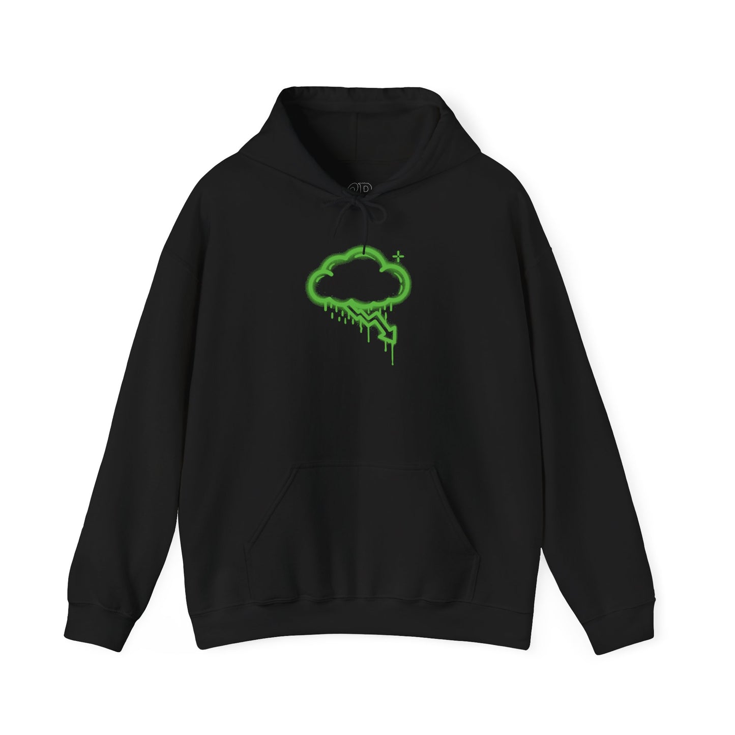 Green Graffiti Crash Cloud Hoodie (9 Colors)
