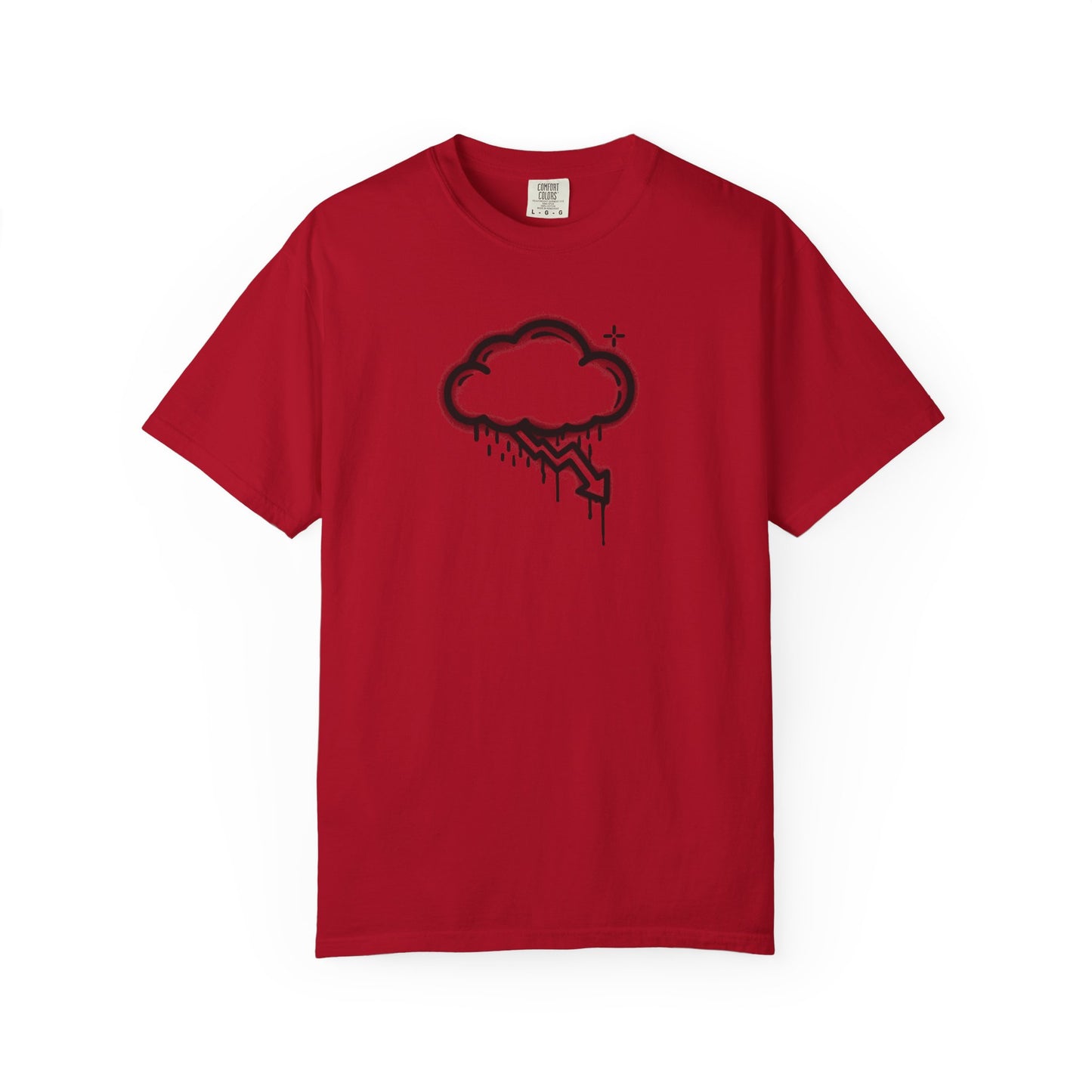 Black Graffiti Crash Cloud Tee (6 Colors)