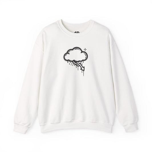 Black Graffiti Crash Cloud Crewneck (8 Colors)