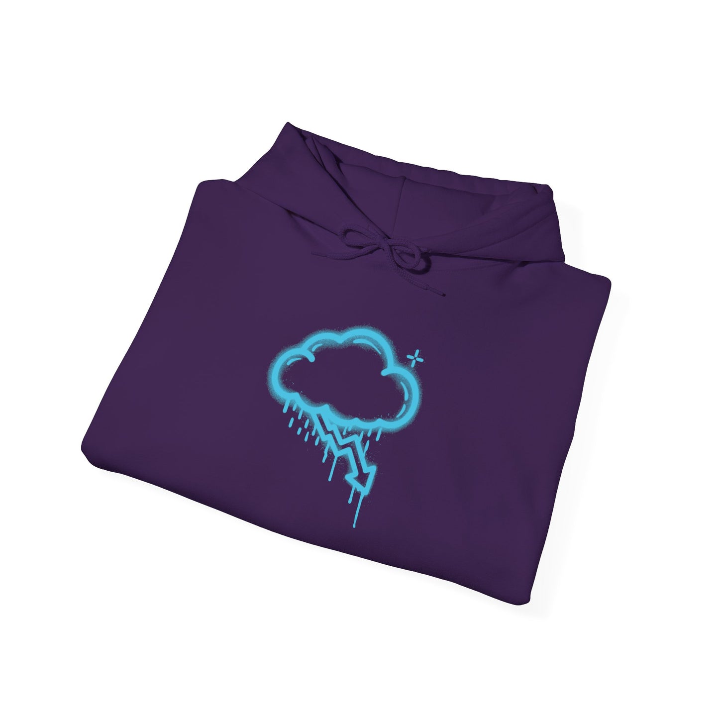 Blue Graffiti Crash Cloud Hoodie (9 Colors)