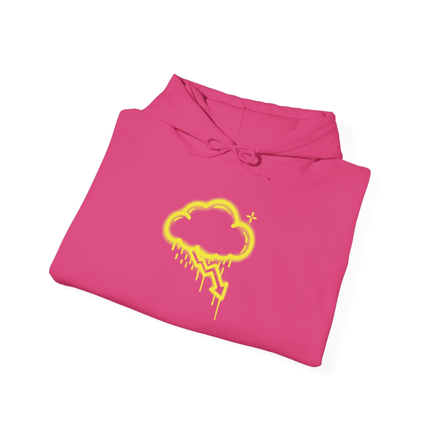 Yellow Graffiti Crash Cloud Hoodie (9 Colors)