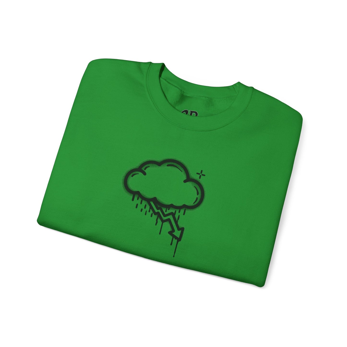Black Graffiti Crash Cloud Crewneck (8 Colors)