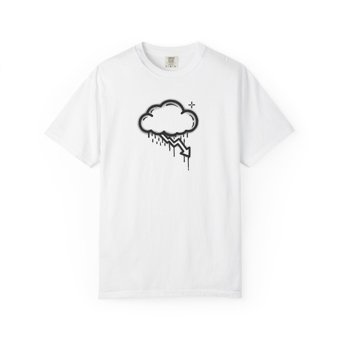 Black Graffiti Crash Cloud Tee (6 Colors)