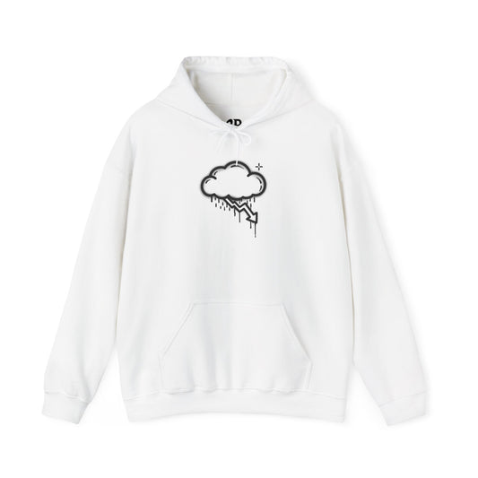 Black Graffiti Crash Cloud Hoodie (8 Colors)