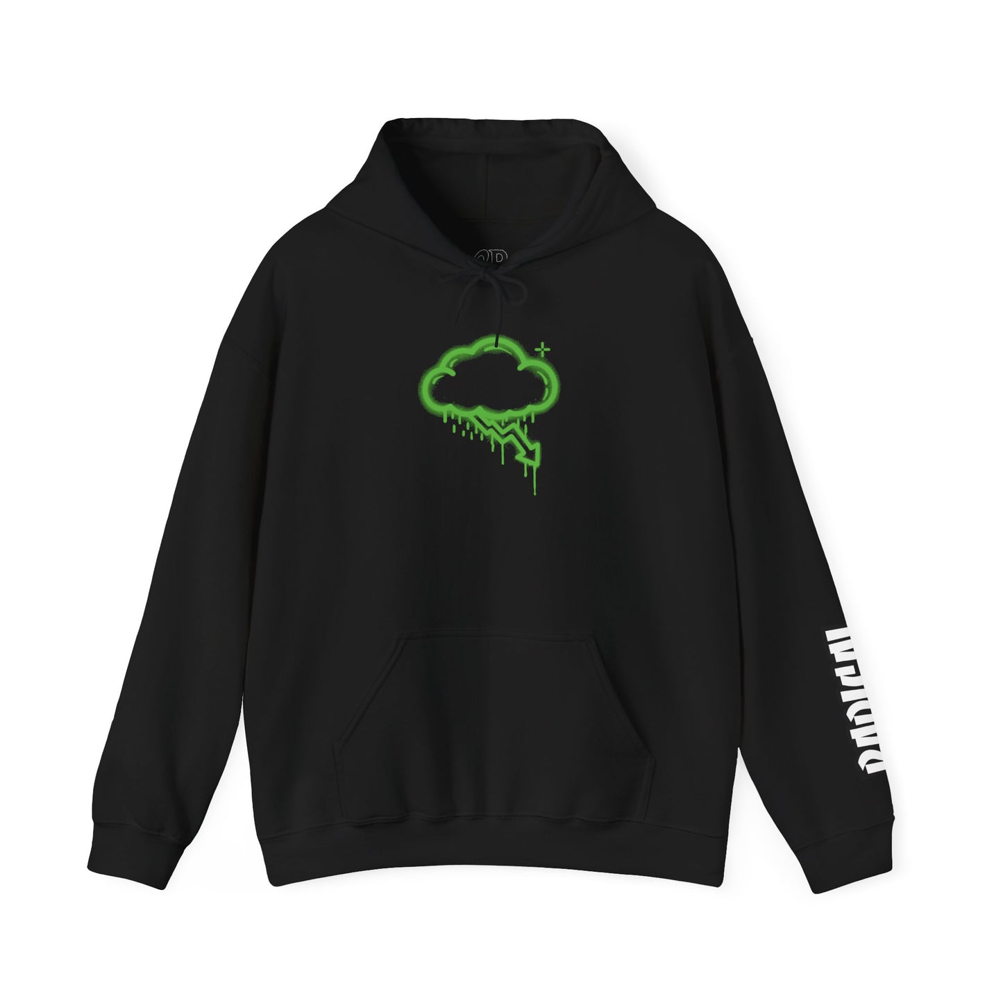 RADICAL Green Graffiti Crash Cloud Hoodie (7 Colors)