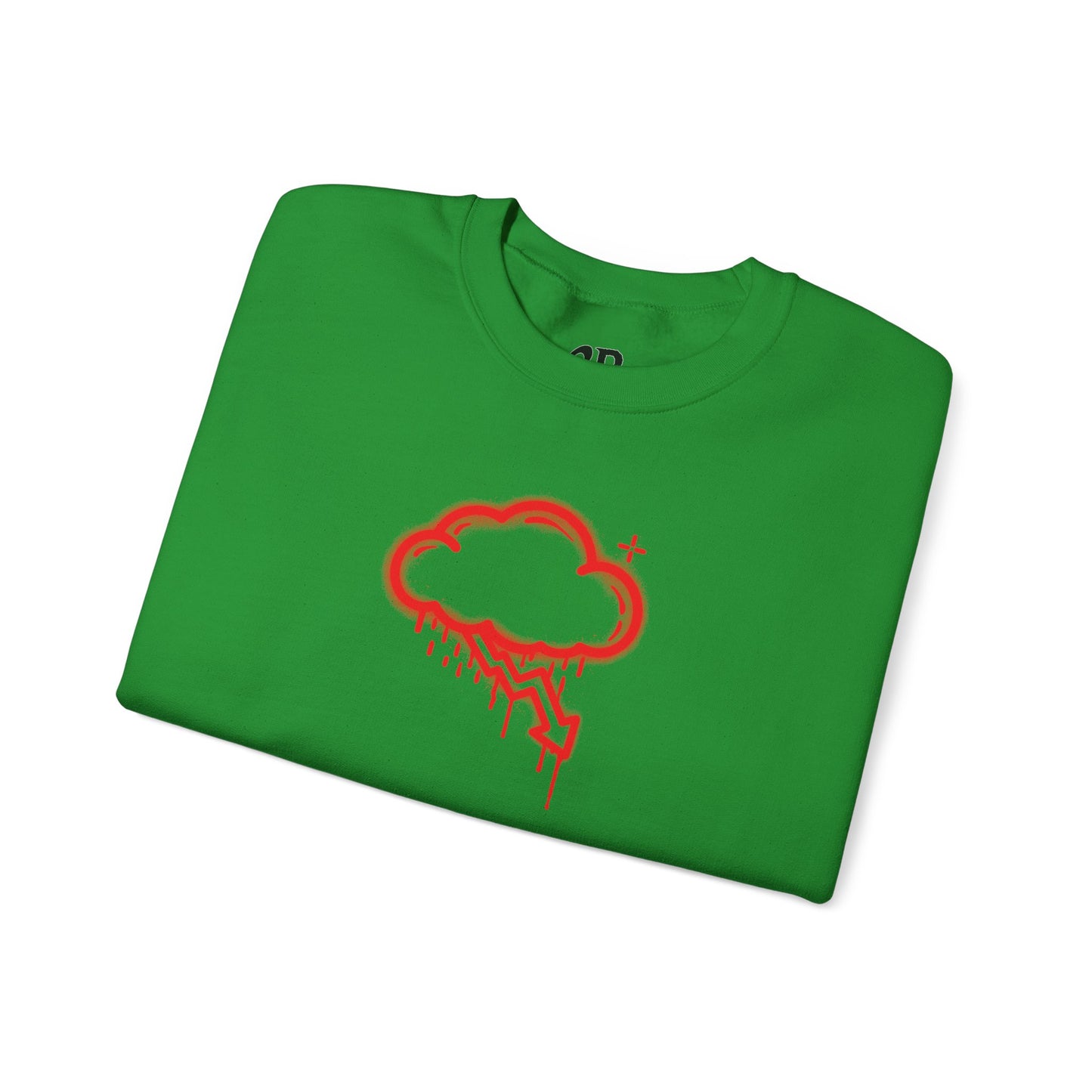 Red Graffiti Crash Cloud Crewneck (9 Colors)