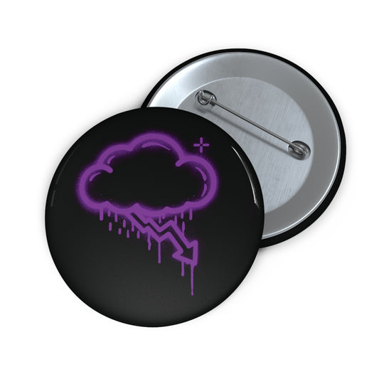 Purple Graffiti Crash Cloud Pin