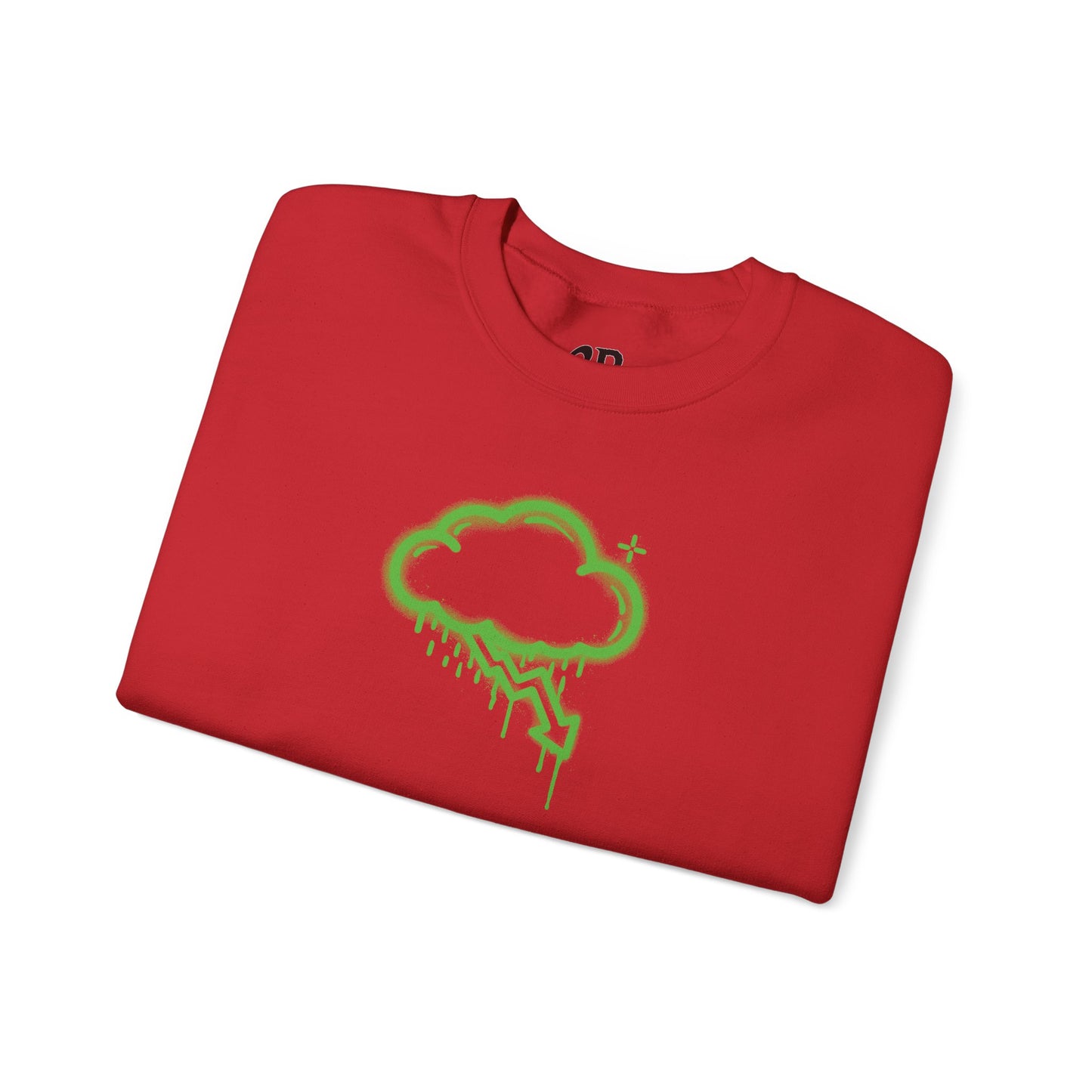 Green Graffiti Crash Cloud Crewneck (9 Colors)